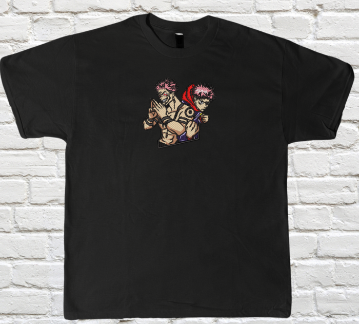 Tricou Brodat Itadori vs Sukuna - Premium Jujutsu Kaisen [1]