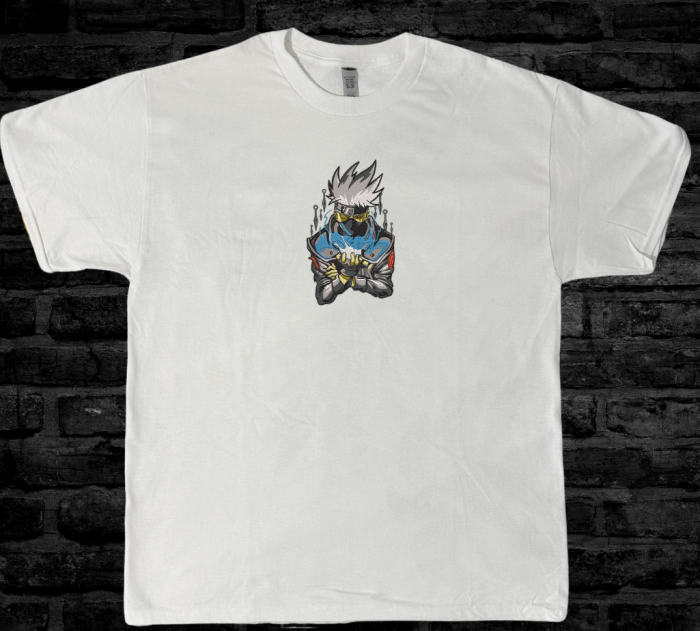 Tricou Brodat Kakashi - Design v2 Premium Naruto [2]