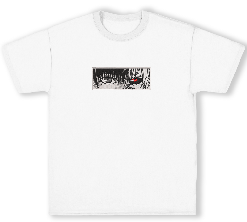 Tricou Brodat Half Ghoul, Half Human Premium [2]