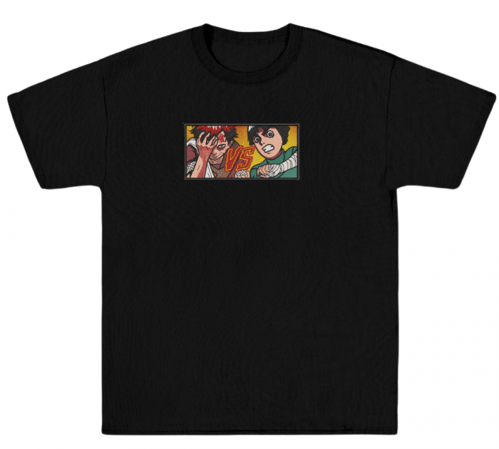Tricou Brodat Lee Vs Gaara - Premium Naruto [1]