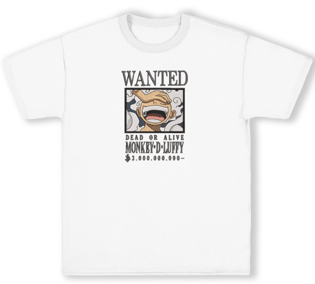 Tricou Brodat WANTED:Pirate King Premium [2]