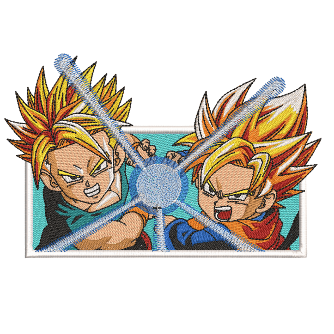 Tricou Brodat Saiyan Duo Premium [5]