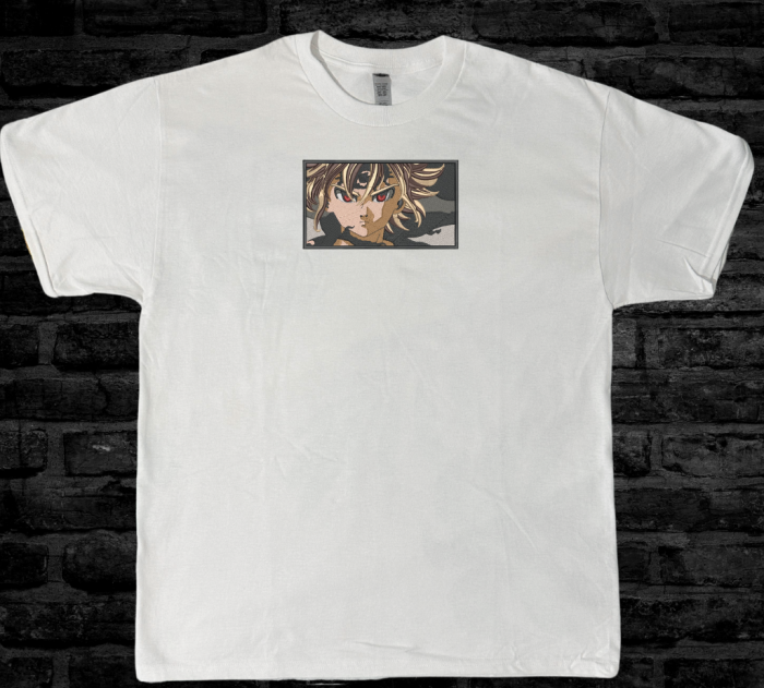 Tricou Brodat MeliodasFace - Premium 7DeadlySins [2]