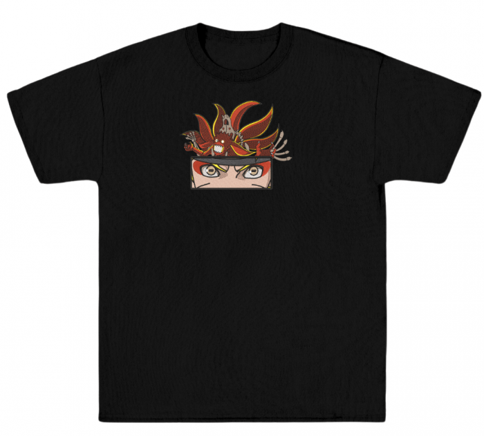 Tricou Brodat NarutoSemiKurama - Premium Naruto [1]