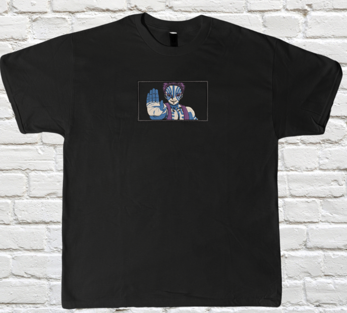 Tricou Brodat Akaza - Design Premium DemonSlayer [1]