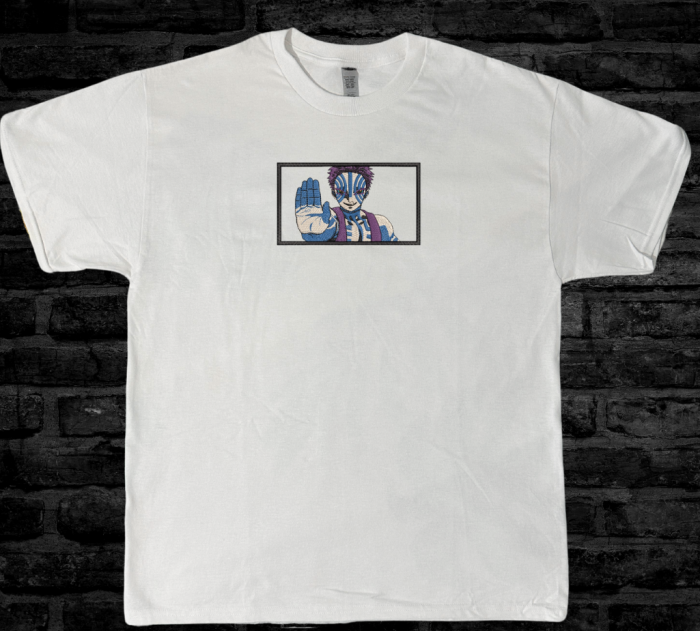 Tricou Brodat Akaza - Design Premium DemonSlayer [2]