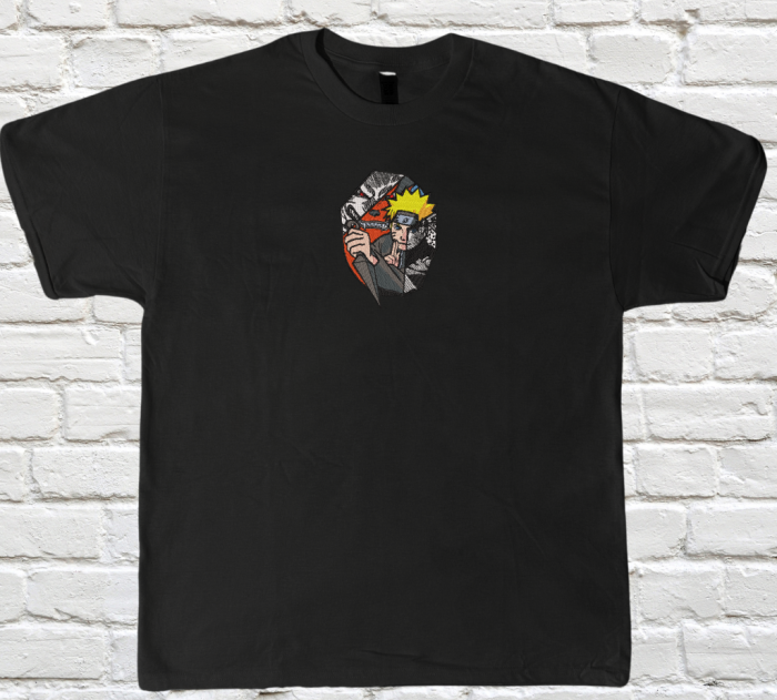Tricou Brodat Naruto - Design Kurama Premium Naruto [1]