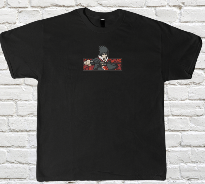 Tricou Brodat SasukeSword - Premium Naruto [1]