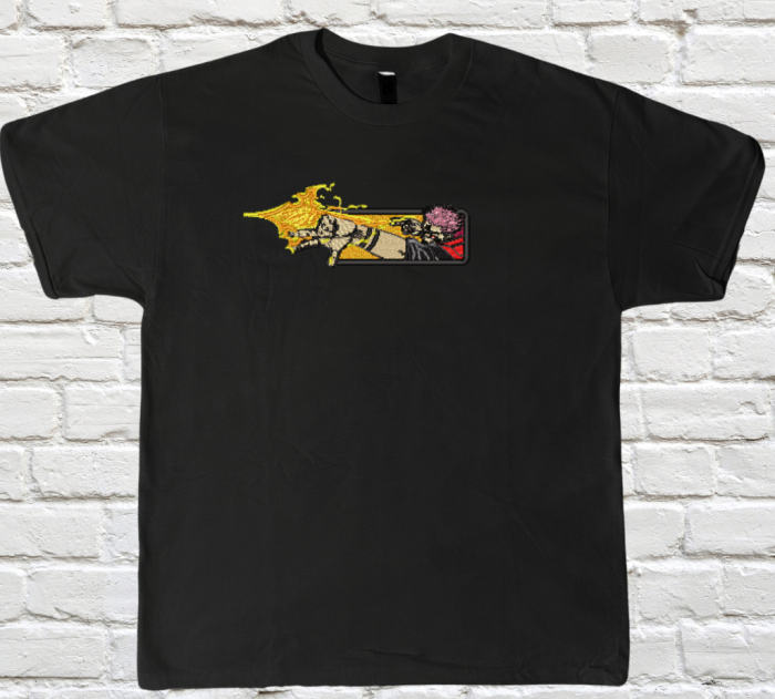 Tricou Brodat SukunaFire - Premium Jujutsu Kaisen [1]