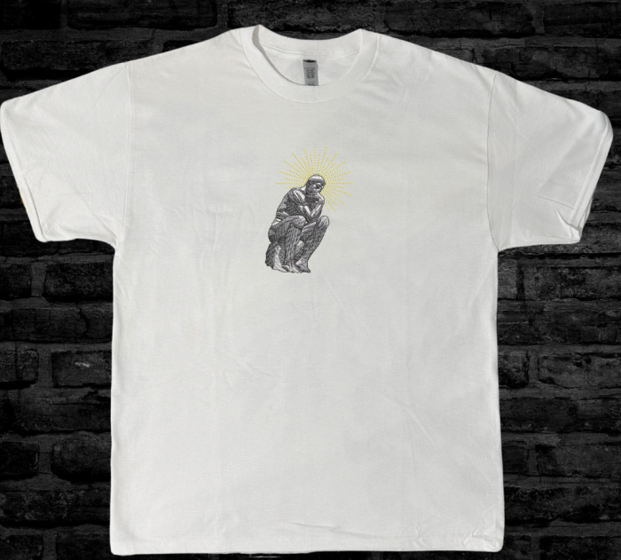 Tricou Brodat The Thinker - Design Premium [2]