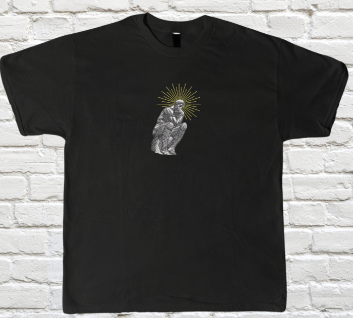 Tricou Brodat The Thinker - Design Premium [1]