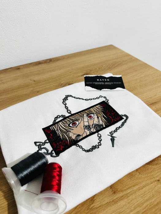 Tricou Brodat Kurapika - Design Premium HxH [4]