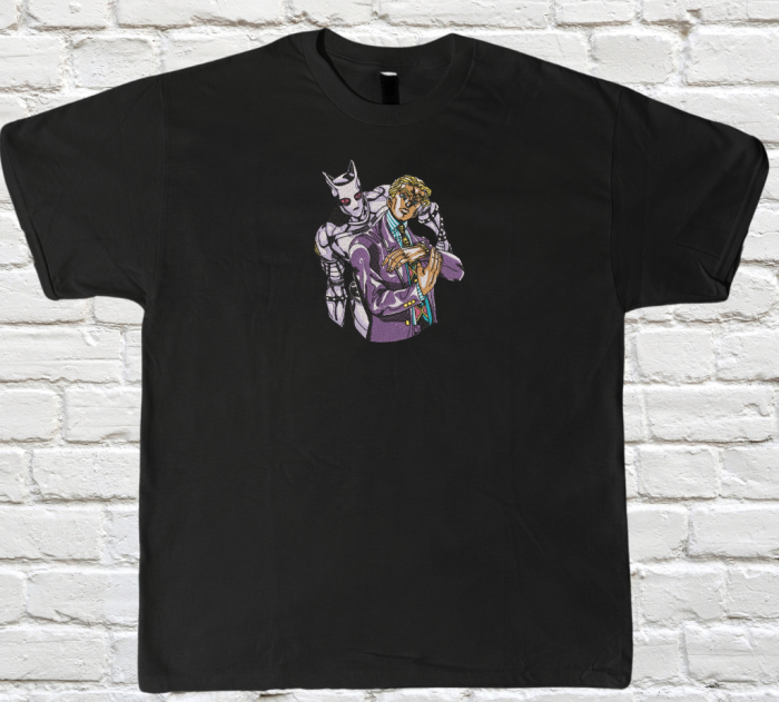 Tricou Brodat Yoshikage Kira - Premium Bizarre Adventure [1]