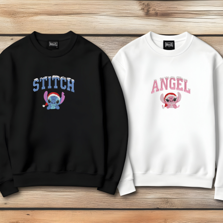 Set Bluze Cuplu Stitch/Angel Brodat [1]