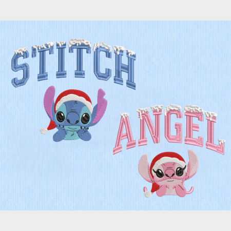 Set Bluze Cuplu Stitch/Angel Brodat [3]
