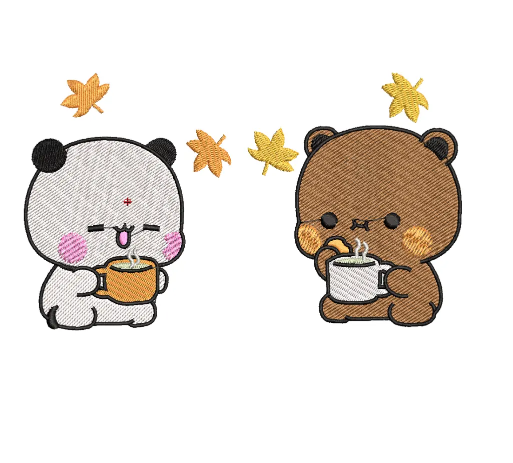 Cozy Together - Set Cuplu Brodat [6]