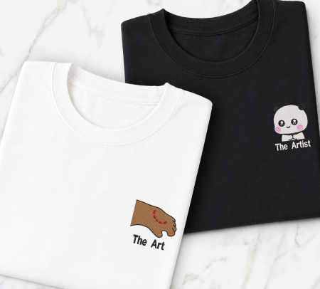 Match-uri de cuplu - The Art & The Artist - Set Cuplu Brodat