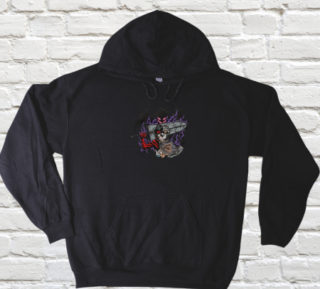 BlackClover - Hanorac Brodat DemonAsta  - Design Premium BlackClover