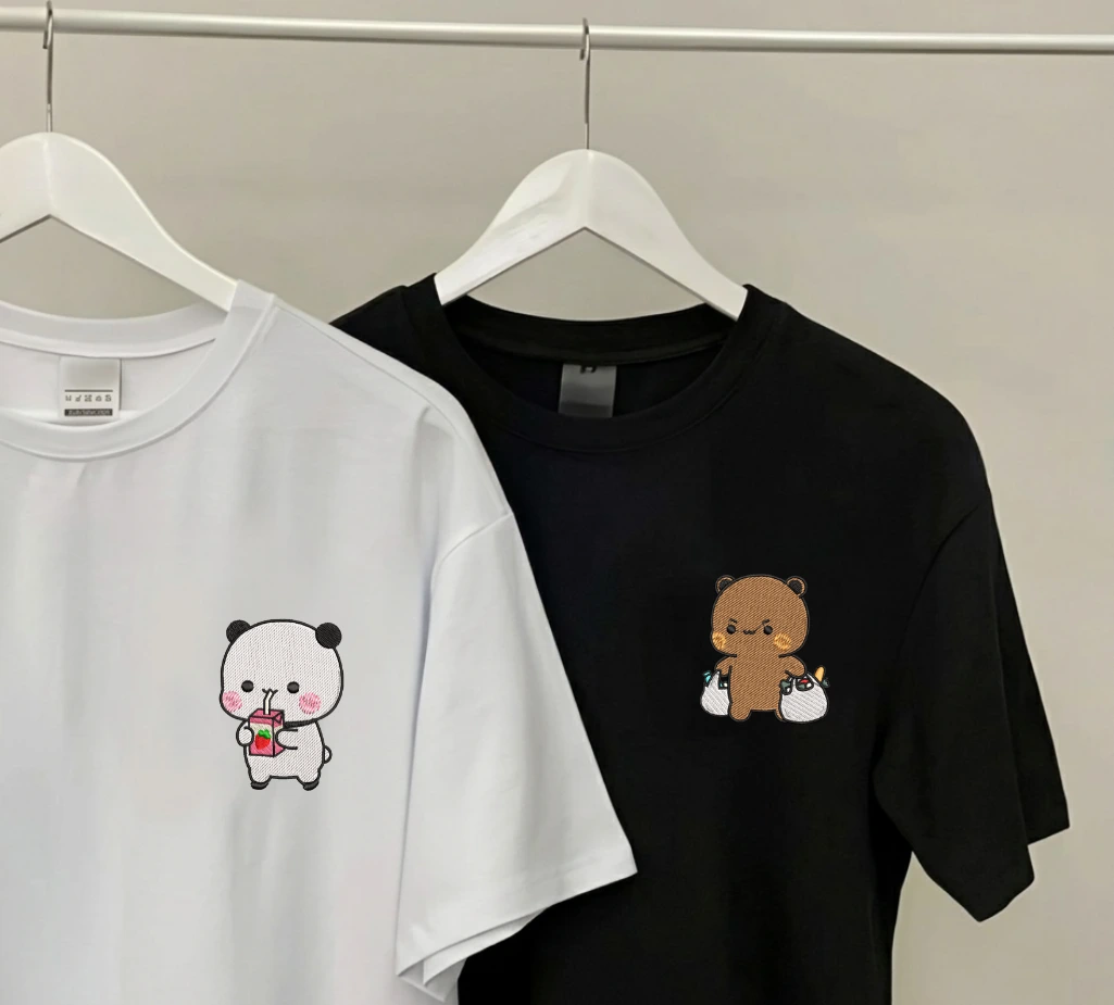 Match-uri de cuplu - Shopping Duty - Set Cupluri Brodat