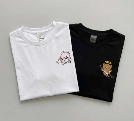 Match-uri de cuplu - Heaven & Chaos – Set Cuplu Brodat
