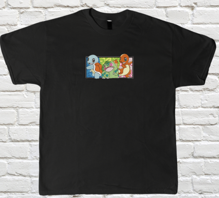 Pokemon - Tricou Brodat 3 Friends Premium Pokemon