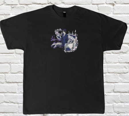 HunterXHunter - Tricou Brodat ChrolloLucifer - Design Premium HxH