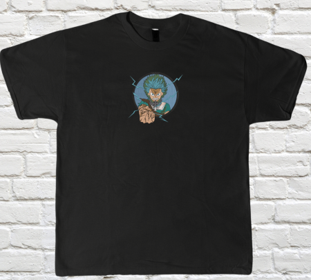 MyHeroAcademia - Tricou Brodat Deku - Design Premium MyHeroAcademia