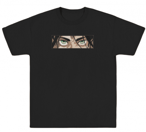 AttackOnTitan - Tricou Brodat Eren - Eyes Premium