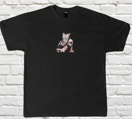 OnePunchMan - Tricou Brodat Garou - Premium OnePunchMan