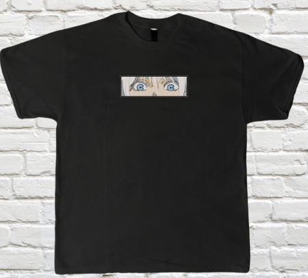 Jujutsu Kaisen - Tricou Brodat GojoBlueEyes - Premium JujutsuKaisen