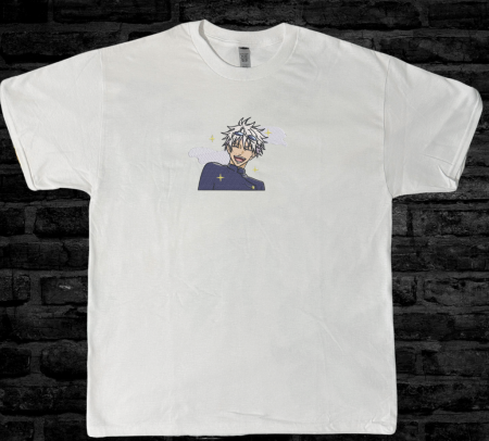 Tricou Brodat GojoSmile - Premium JujutsuKaisen [1]