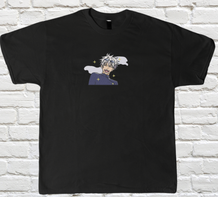 Jujutsu Kaisen - Tricou Brodat GojoSmile - Premium JujutsuKaisen