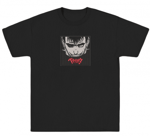 Berserk - Tricou Brodat Scarred Face Premium