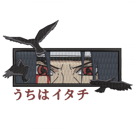 Tricou Brodat ItachiEyes - Premium Naruto [4]