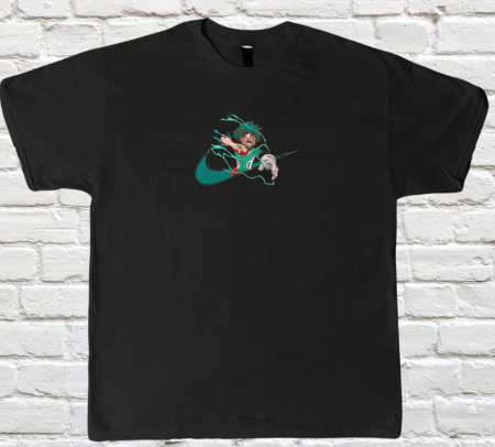 MyHeroAcademia - Tricou Brodat IzukuMidoriya - Design Premium MyHeroAcademia