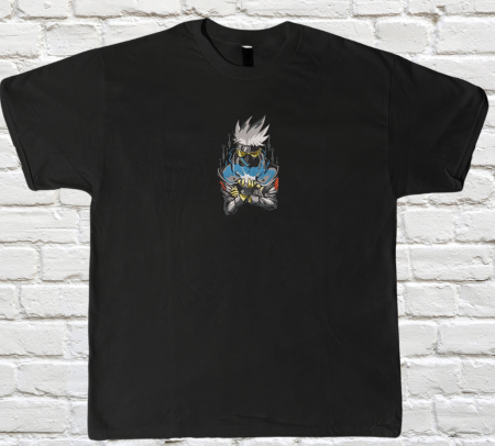 Naruto - Tricou Brodat Kakashi - Design v2 Premium Naruto