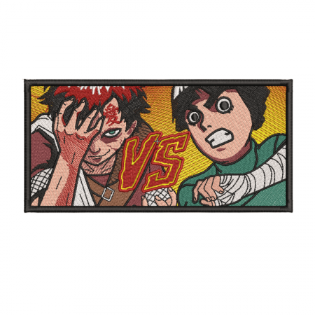 Tricou Brodat Lee Vs Gaara - Premium Naruto [2]