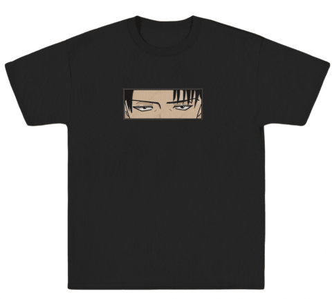 AttackOnTitan - Tricou Brodat Levi - Eyes v2 Premium