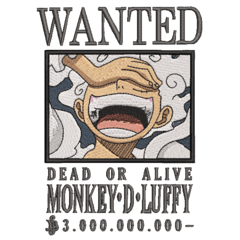 Tricou Brodat WANTED:Pirate King Premium [4]