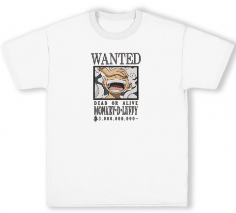 Tricou Brodat WANTED:Pirate King Premium [1]