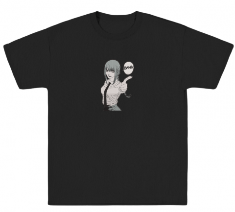 ChainSawMan - Tricou Brodat Crowned in Blood  Premium