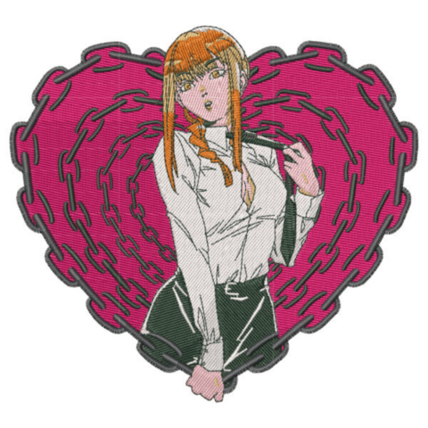 Tricou Brodat Heart of Control Makima Premium [4]