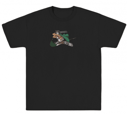 AttackOnTitan - Tricou Brodat Mikasa - Premium