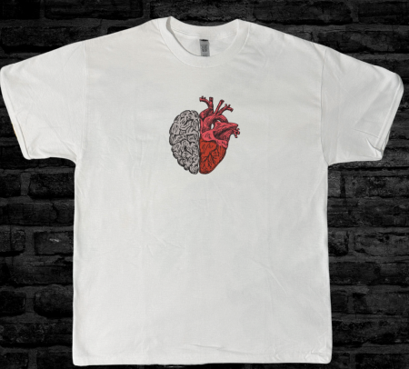 Tricou Brodat Mind Vs Heart - Premium [1]