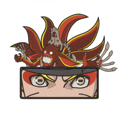 Tricou Brodat NarutoSemiKurama - Premium Naruto [2]