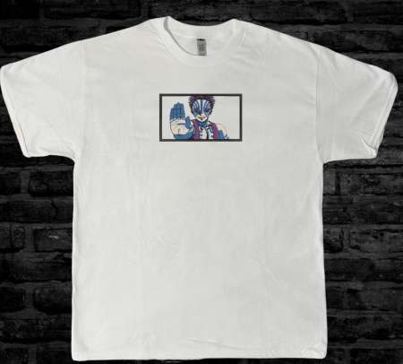 Tricou Brodat Akaza - Design Premium DemonSlayer [1]