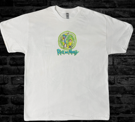 Tricou Brodat Rick and Morty - Design v2 Premium [1]