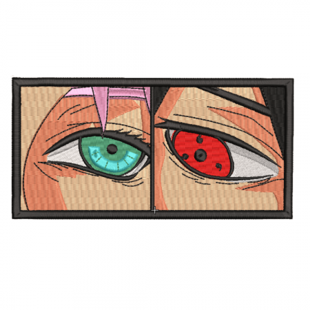 Tricou Brodat Sakura Sasuke  - Design Premium Naruto [2]