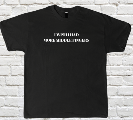 Colectii Non-Anime - Tricou Personalizat cu Mesaj "MiddleFingers"