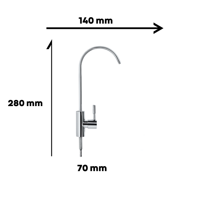 Baterie chiuveta bucătărie pentru apa filtrată - monocomanda Crom [2]